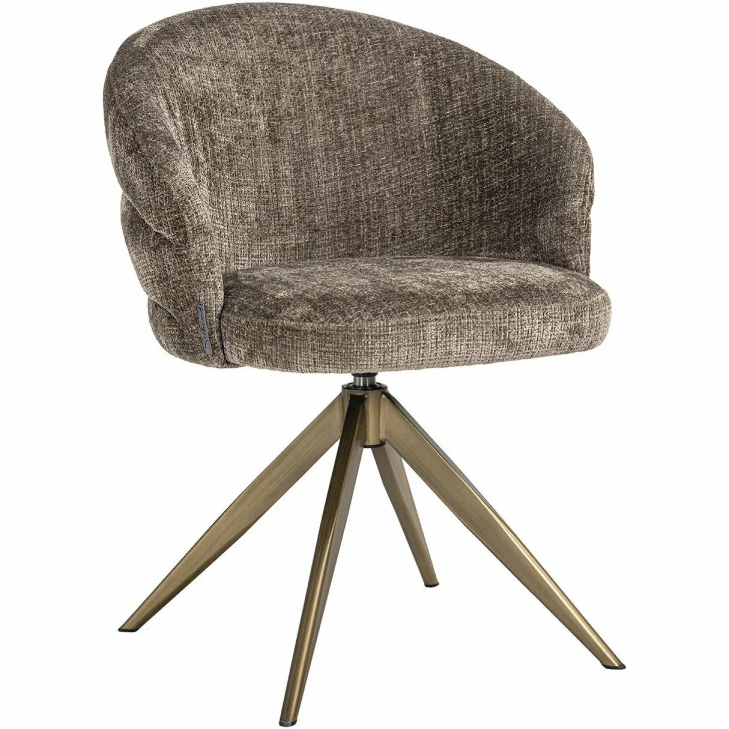 Draaibare Eetkamerstoel Zendaya Chenille - Loft24.nl