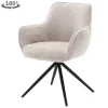 Draaibare Eetkanerstoel Fondo Chenille - Beige - Loft24.nl
