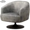 Draaibare Fauteuil Bargo - Grijs - Loft24.nl