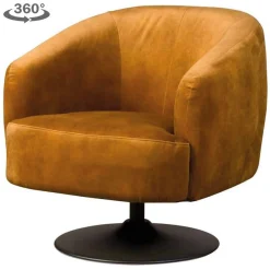 Draaibare Fauteuil Bargo - Goud - Loft24.nl