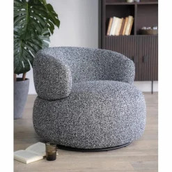 Draaibare Fauteuil Maeve - Zwart - Loft24.nl