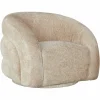 Draaifauteuil Arcus Chenille - Beige - Loft24.nl