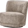 Draaifauteuil Atty Structure Velvet - Zand - Loft24.nl