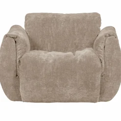 Draaifauteuil BAGGY 3D Chenille - Zand - Loft24.nl