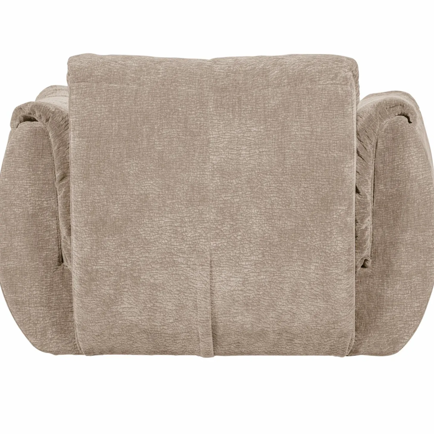 Draaifauteuil BAGGY 3D Chenille - Zand - Loft24.nl