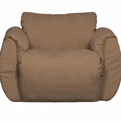 Draaifauteuil BAGGY Gewoven Chinille - Bruin - Loft24.nl