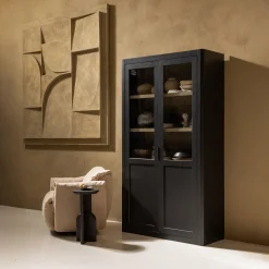 Draaifauteuil BAGGY Gewoven Chinille - Zand - Loft24.nl