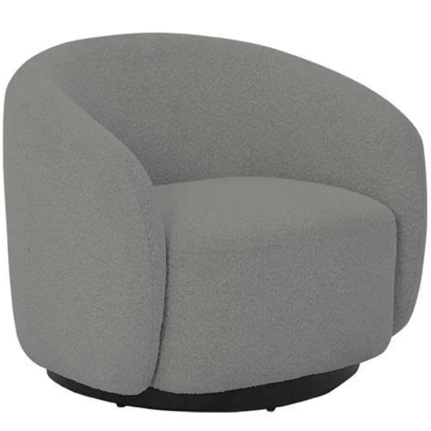 Draaifauteuil Belfast Bouclé - Grijs - Loft24.nl
