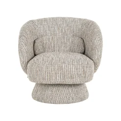 Draaifauteuil Cavallo Geweven stof - Beige - Loft24.nl