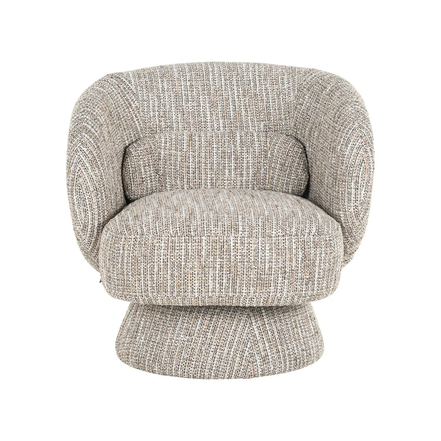Draaifauteuil Cavallo Geweven stof - Beige - Loft24.nl