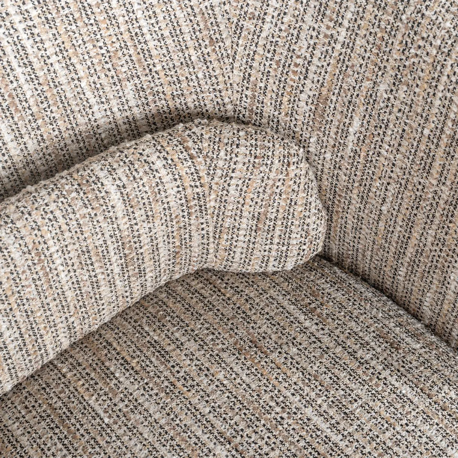 Draaifauteuil Cavallo Geweven stof - Beige - Loft24.nl