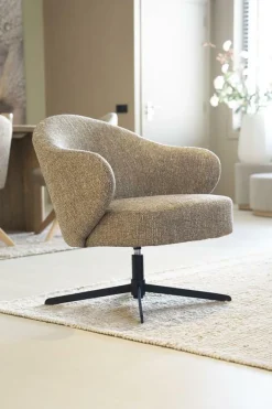 Draaifauteuil Connor - Mosterd - Loft24.nl