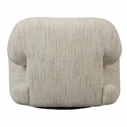 Draaifauteuil Folke Chenille - Naturel - Loft24.nl