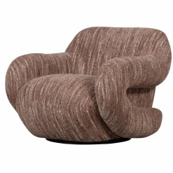 Draaifauteuil Folke Chenille - Oud Roze - Loft24.nl