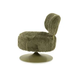 Draaifauteuil Furlo Furry - Groen - Loft24.nl