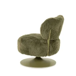Draaifauteuil Furlo Furry - Groen - Loft24.nl