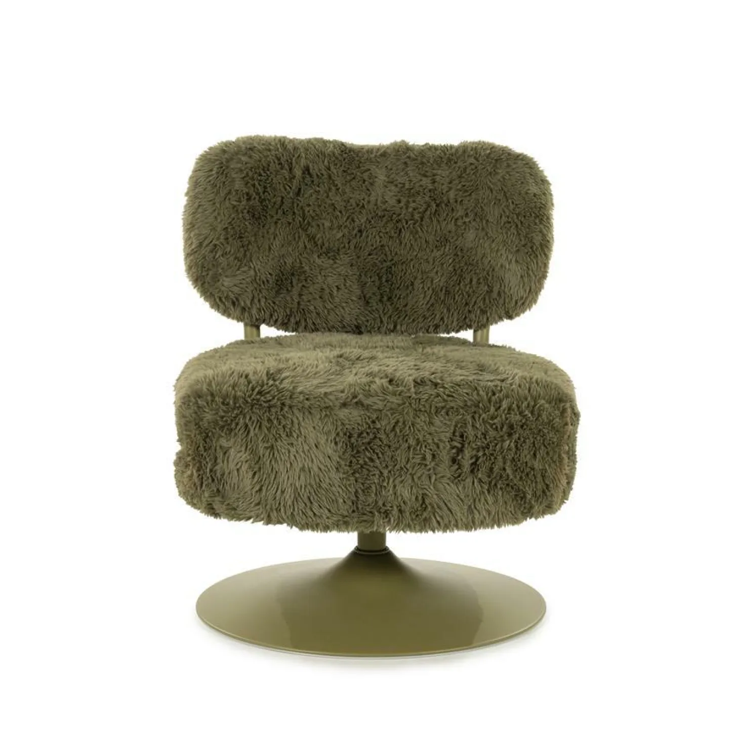 Draaifauteuil Furlo Furry - Groen - Loft24.nl