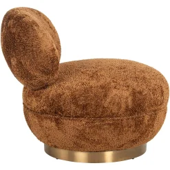 Draaifauteuil Jace Chenille - Cinnamon - Loft24.nl