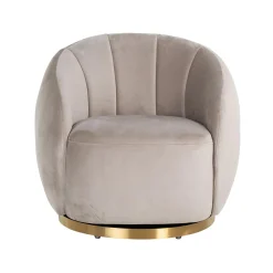 Draaifauteuil Jago Velvet - Khaki - Loft24.nl