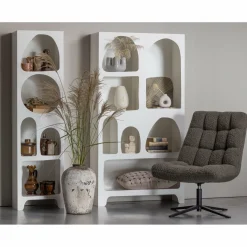 Draaifauteuil Job Teddy - Groen - Loft24.nl