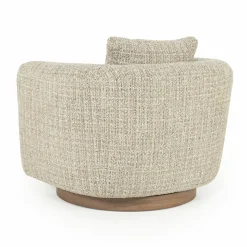 Draaifauteuil Jordan Grove Bouclé - Taupe - Loft24.nl