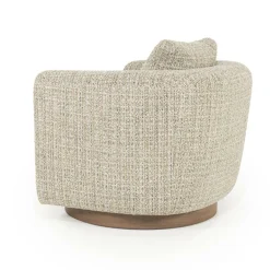 Draaifauteuil Jordan Grove Bouclé - Taupe - Loft24.nl