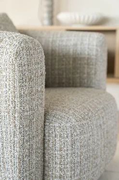 Draaifauteuil Jordan Grove Bouclé - Taupe - Loft24.nl