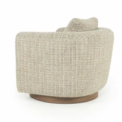 Draaifauteuil Jordan Grove Bouclé - Taupe - Loft24.nl