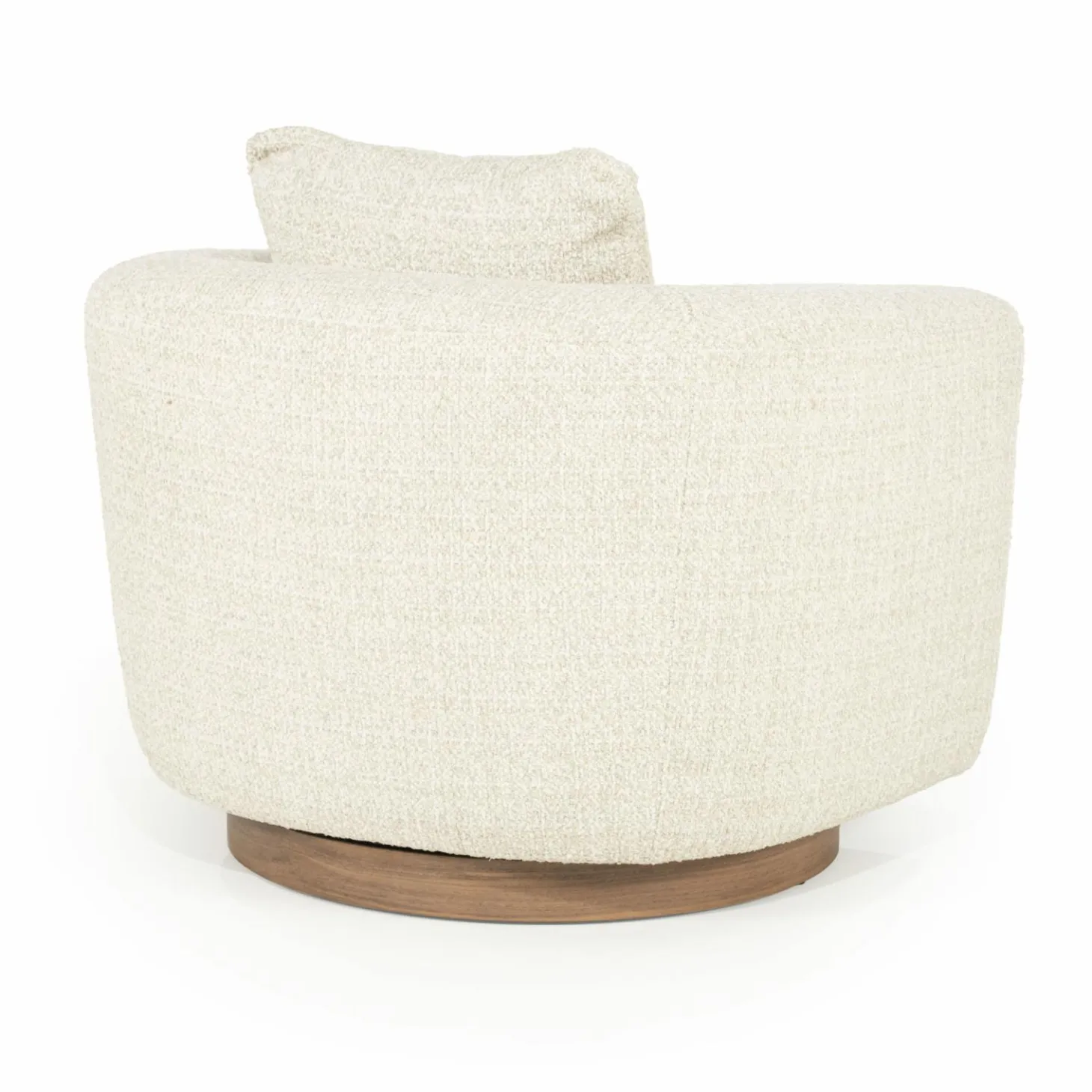 Draaifauteuil Jordan Grove Bouclé - Beige - Loft24.nl
