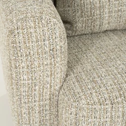 Draaifauteuil Jordan Grove Bouclé - Beige - Loft24.nl