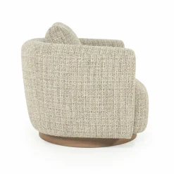 Draaifauteuil Jordan Grove Bouclé - Beige - Loft24.nl