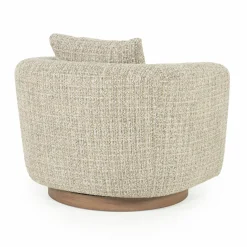 Draaifauteuil Jordan Grove Bouclé - Beige - Loft24.nl