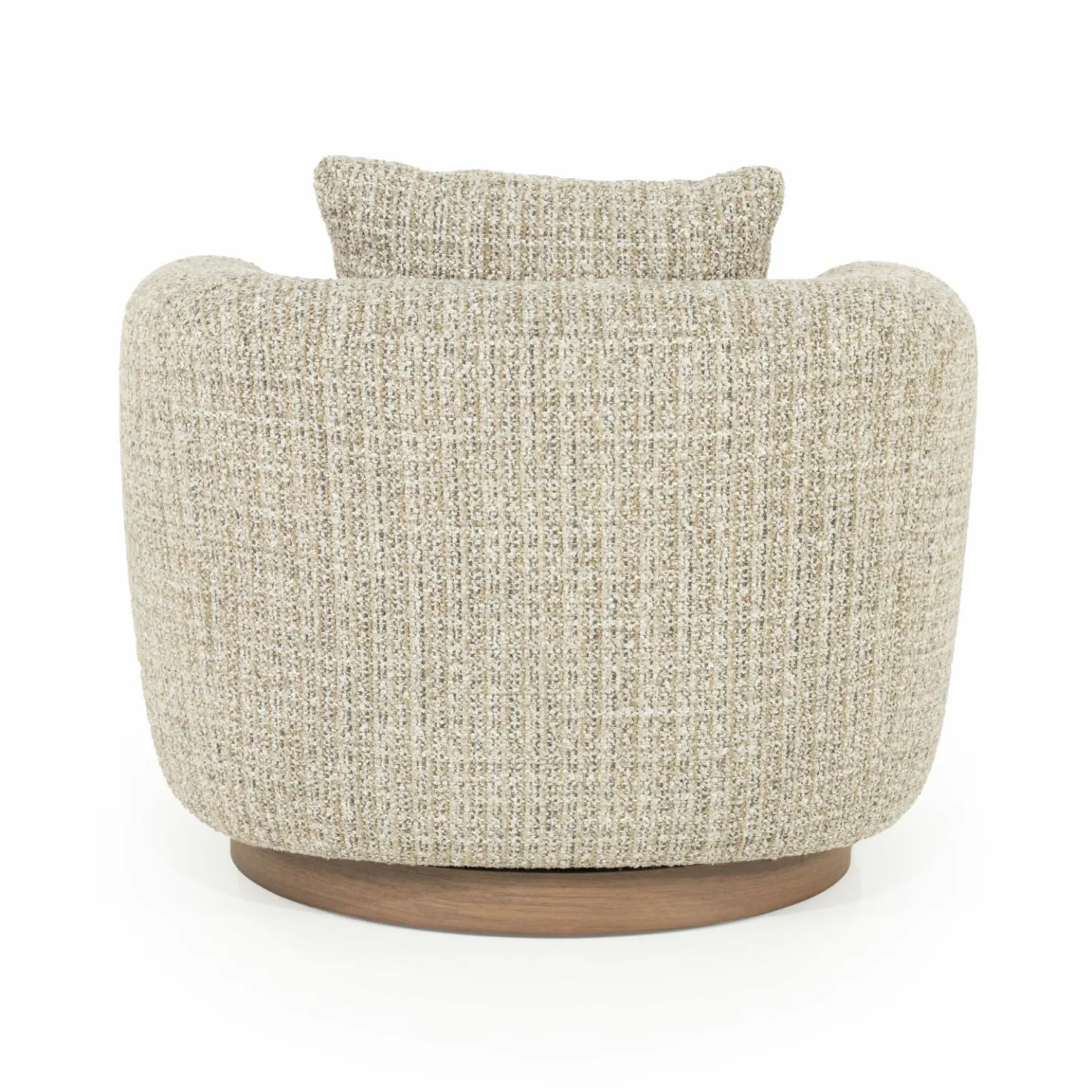 Draaifauteuil Jordan Grove Bouclé - Beige - Loft24.nl