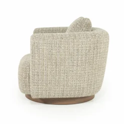 Draaifauteuil Jordan Grove Bouclé - Beige - Loft24.nl