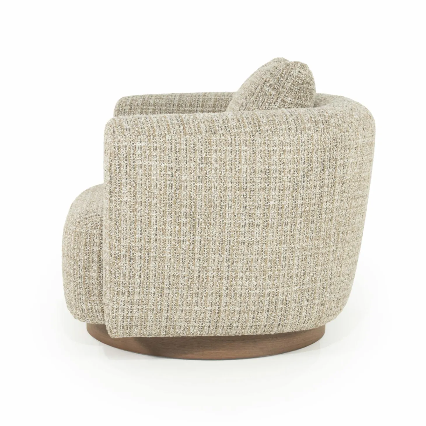 Draaifauteuil Jordan Grove Bouclé - Beige - Loft24.nl