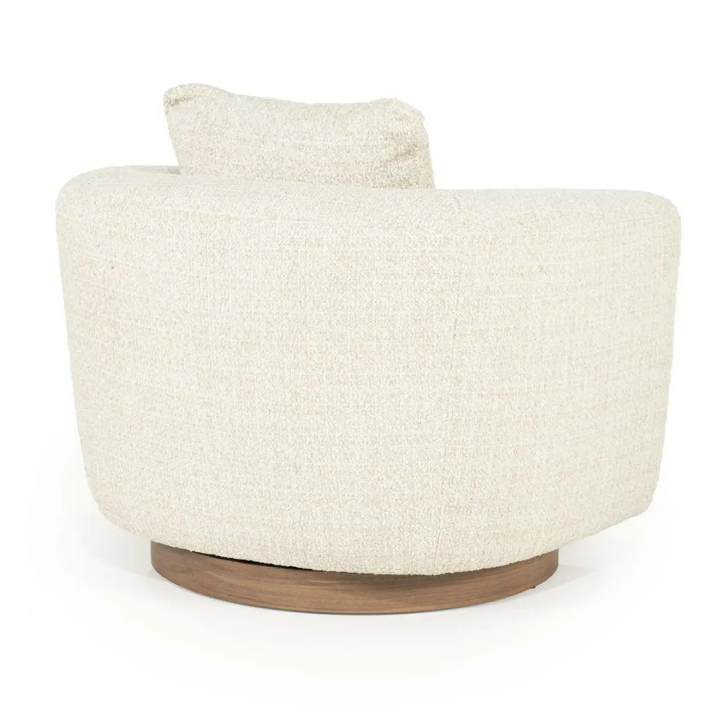 Draaifauteuil Jordan Grove Bouclé - Beige - Loft24.nl
