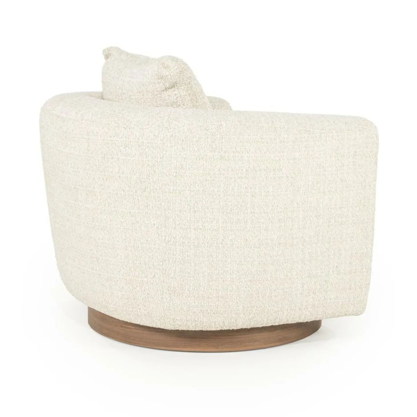 Draaifauteuil Jordan Grove Bouclé - Beige - Loft24.nl