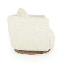 Draaifauteuil Jordan Grove Bouclé - Beige - Loft24.nl