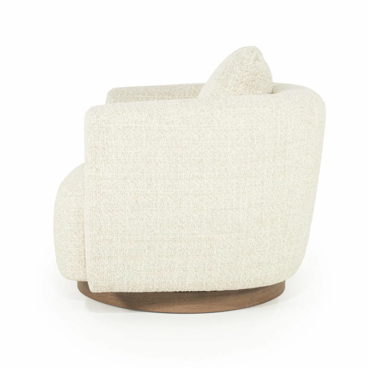 Draaifauteuil Jordan Grove Bouclé - Beige - Loft24.nl