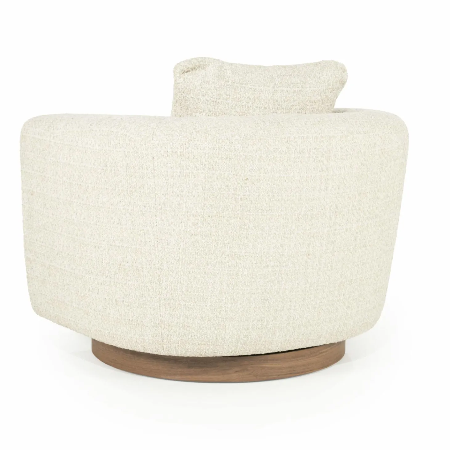 Draaifauteuil Jordan Grove Bouclé - Beige - Loft24.nl