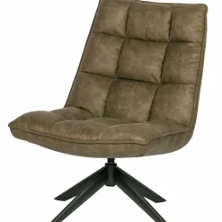 Draaifauteuil Jouke PU Leder - Groen - Loft24.nl