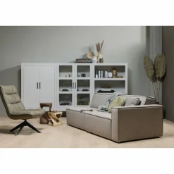 Draaifauteuil Jouke PU Leder - Groen - Loft24.nl