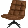 Draaifauteuil Jouke PU Leder - Cognac - Loft24.nl