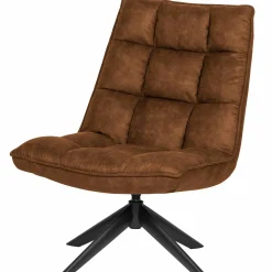 Draaifauteuil Jouke PU Leder - Cognac - Loft24.nl
