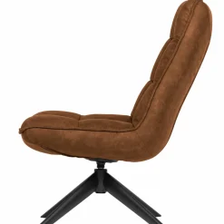 Draaifauteuil Jouke PU Leder - Cognac - Loft24.nl