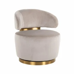 Draaifauteuil Maxime Velvet - Khaki - Loft24.nl