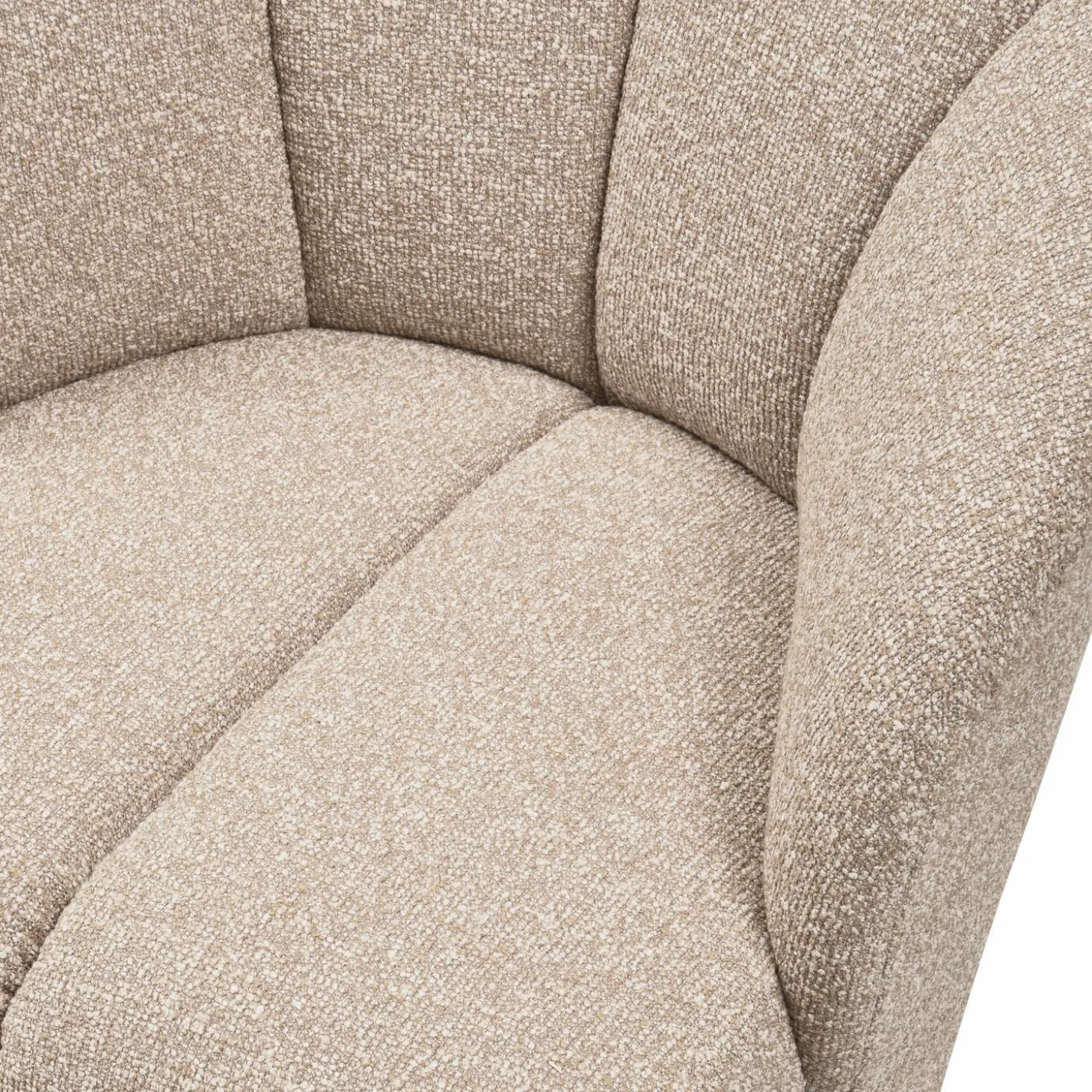 Draaifauteuil Mojo Bouclé - Beige - Loft24.nl