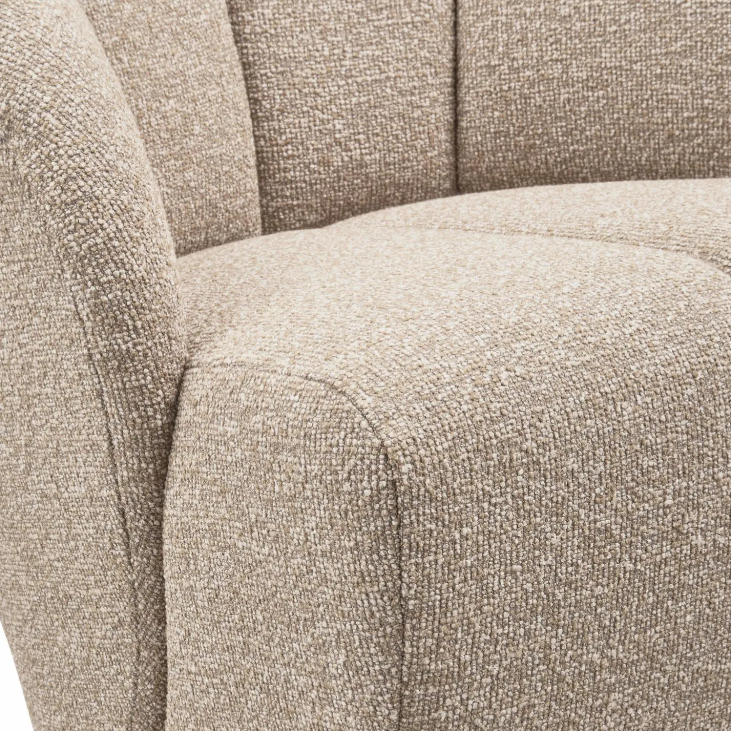 Draaifauteuil Mojo Bouclé - Beige - Loft24.nl