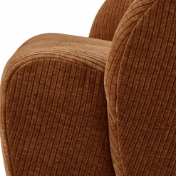 Draaifauteuil Mojo Geweven Rib - Roest - Loft24.nl