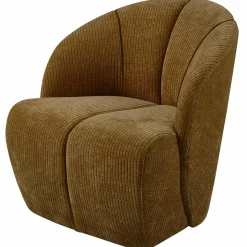 Draaifauteuil Mojo Geweven Rib - Honing Geel - Loft24.nl